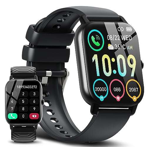 Ddidbi Reloj Inteligente Hombre Mujer con Llamadas, 1.85" Smartwatch con 112 Modos Deportivos, Monitor de Ritmo Cardíaco y Sueño,