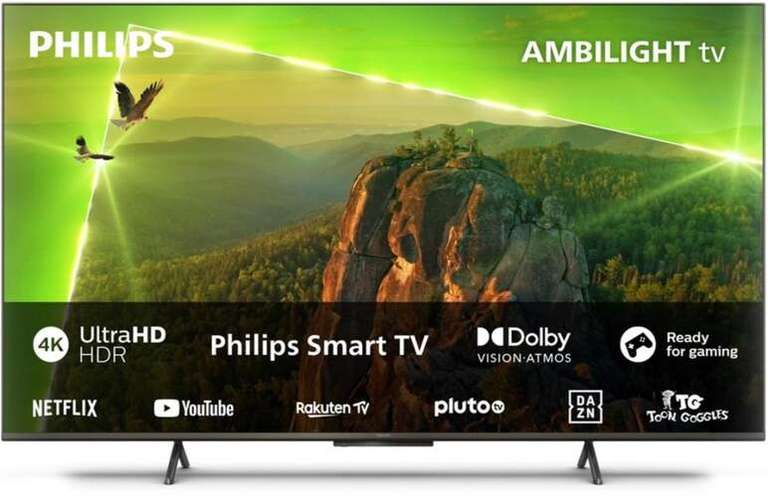 TV 50" Philips 50PUS8118/12 - 4K, Smart TV, HDR10+, Ambilight, Dolby Vision/Atmos 20W
