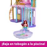 Mattel Disney Princess Castillo aventuras reales Casa de muñecas con dos pisos, muebles y accesorios, con luces y sonidos, juguete +3 años