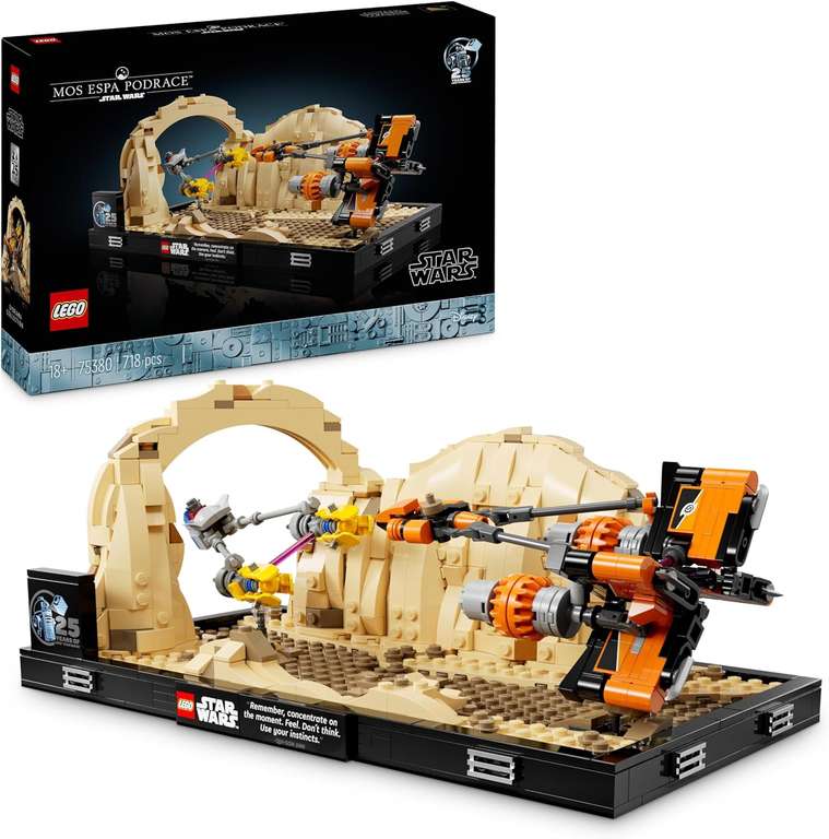 Lego 75380 Star Wars Diorama: Carrera de Vainas de Mos Espa.