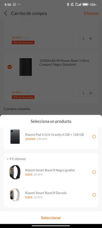 Xiaomi Pad 6 + Xiaomi Band 8 + Powerbank 10000mAh (Con mi points 190€)