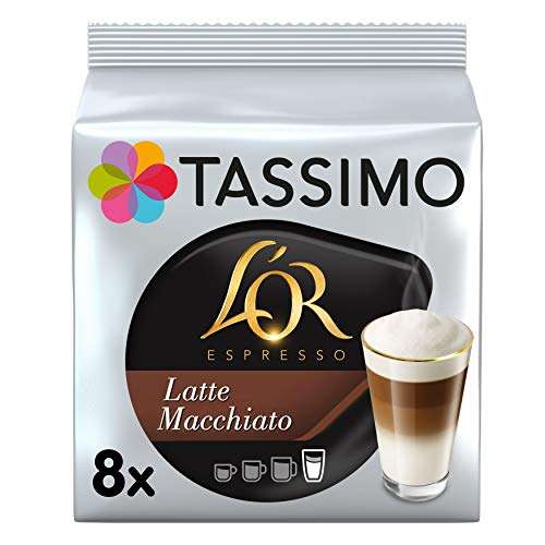 5 paquetes, TASSIMO L'Or Café Latte Macchiato