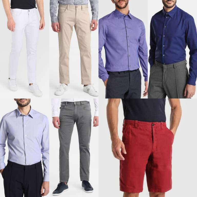 Emporio Armani hombre Camisas (XL, XXL y 3XL) y Pantalones (40, 42, 44, 48, 50 y 54)