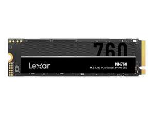 Lexar NM760 1TB SSD, M.2 2280 PCIe Gen4x4 NVMe SSD Interno, compatible con PS5
