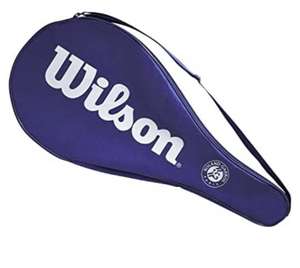 Wilson Funda de raqueta de tenis Roland Garros, Para una raqueta de adulto, Poliéster, Azul