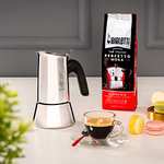 Bialetti - Nueva Venus de Inducción, Cafetera Italiana para Espressos de Acero inoxidable, para todo tipo de Placas, 10 Tazas de café