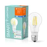 paquete de 4 Lámparas Smart LED, Bluetooth, Filament Classic, E27, blanco cálido