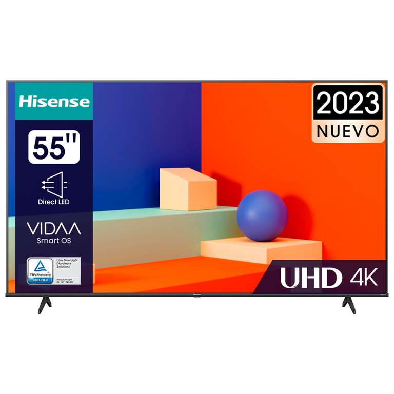 TV LED 55" - Hisense 55A6K, Smart TV, UHD 4K, Dolby Vision, Modo de Juego Plus, DTS Virtual X, Control por Voz