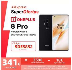 Oneplus 8 PRO 8GB/128GB Global - Desde España