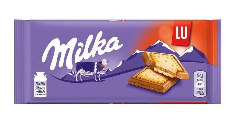 Caja de tabletas de chocolate Milka de diferentes sabores: Avellana 17 unidades