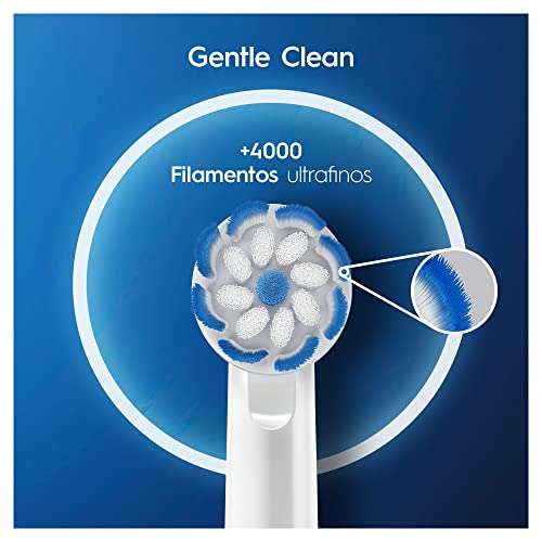 Oral-B Sensitive Clean Recambios Cepillo de Dientes Eléctrico, Pack de 12 Cabezales, Blanco - Originales (Tamaño Buzón)