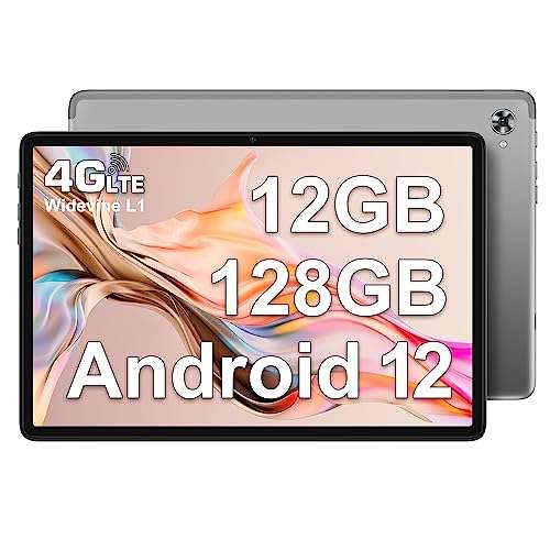 TECLAST P40HD Tablet 10 Pulgadas 12GB RAM+128GB ROM(1TB TF), Tablet Android 12 4G LTE, 5G WiFi, Octa Core/6000mAh/BT5.0/FHD1920*1200/GPS