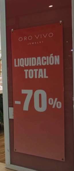 Liquidacion todo al 70 % ORO VIVO plaza río madrid