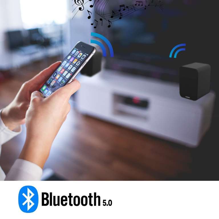 Altavoces Bluetooth 5.0 Con 60w De Potencia Rms, Conexiones Rca