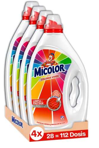 Micolor Gel Colores Vivos (pack de 4, total: 112 lavados) (compra recurrente)
