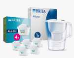 BRITA Jarra Filtrante, Modelo Aluna + 5 Filtros MAXTRA PRO | Capacidad 2,4L | 150L agua filtrada | Sin BPA | Apta lavavajillas