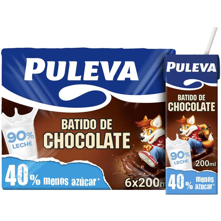 Puleva Batido Chocolate 5 Packs de 6 x 200ml [Unidad 1'62€]