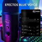 Blue Yeti negro + filtro blue pop + Temas Exclusivos de Streamlabs