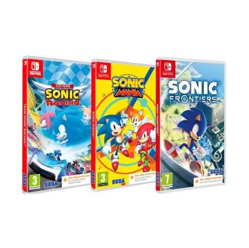 Consola Nintendo Switch Neón + Pack Triple Sega Sonic