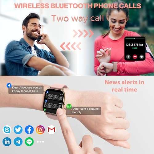 IDEALROYAL Smartwatch, Reloj Inteligente Mujer con Pulsómetro, Cronómetro,  Calorías, Monitor de Sueño Podómetro Smart Watch IP67 Impermeable »  Chollometro