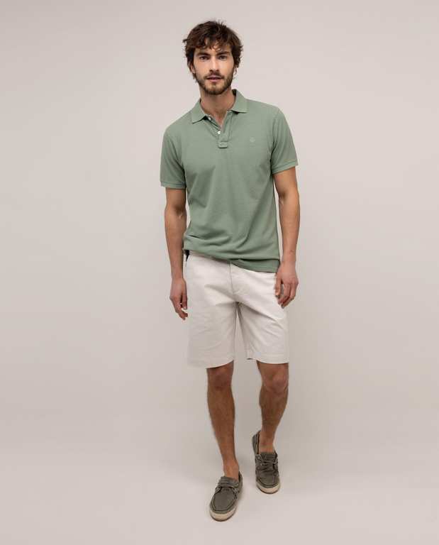 Imagen de Polo piqué de hombre tinte garmen