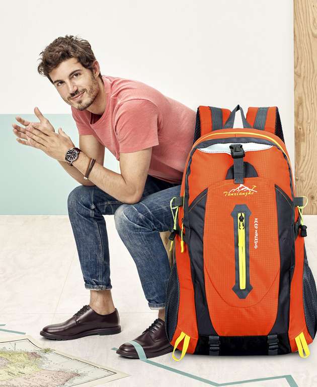 Mochila de escalada de viaje para hombre, morral de viaje impermeable de  35L » Chollometro