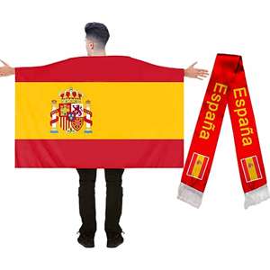 Bandera 90x150cm y bufanda 135x15cm "ESPAÑA"