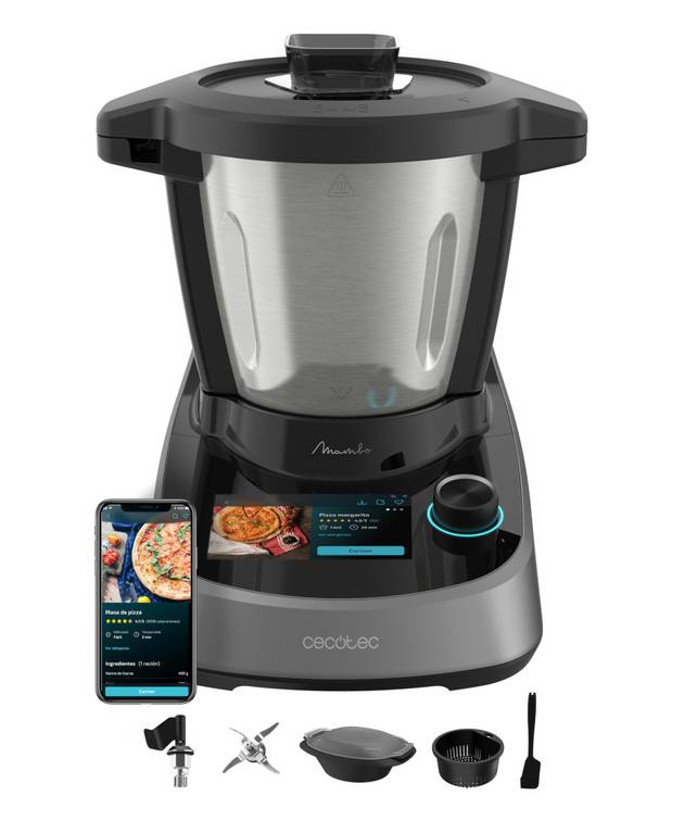 Cecotec Robot de Cocina Táctil con 37 Funciones Mambo Touch | Capacidad 3,3 Litros, Pantalla Táctil, APP de Mambo