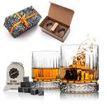 Conjunto de vasos y piedras de whisky