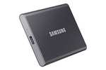 SAMSUNG T7 Portable SSD - 1 TB - USB 3.2 Gen.2 External SSD Titanium Grey (MU-PC1T0T/WW)
