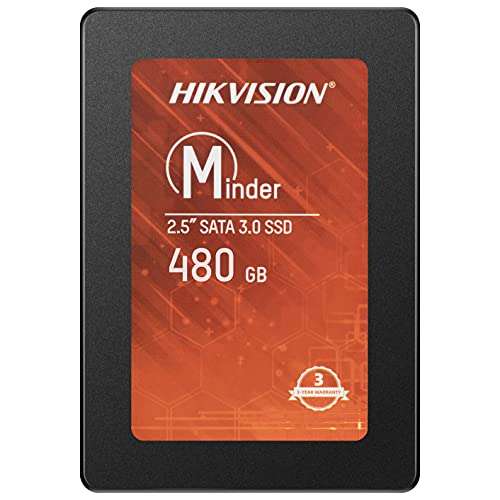Hikvision SSD 480GB Unidad Interno de Estado Sólido, hasta 560 MB/s (3D NAND, SATA III, 2.5 Pulgadas, SSD Interno)