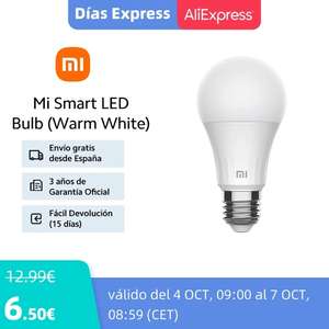 Bombilla LED inteligente Xiaomi Smart Bulb - Desde Espańa