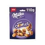 2x Milka Mini Cookies Galletas con Pepitas de Chocolate con Leche y Cubiertas con Chocolate con Leche de los Alpes 110g [1'26€/ud]