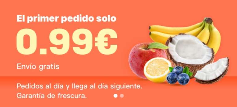 Frutas a 0.99 En la APP de AliExpress (solo Madrid)