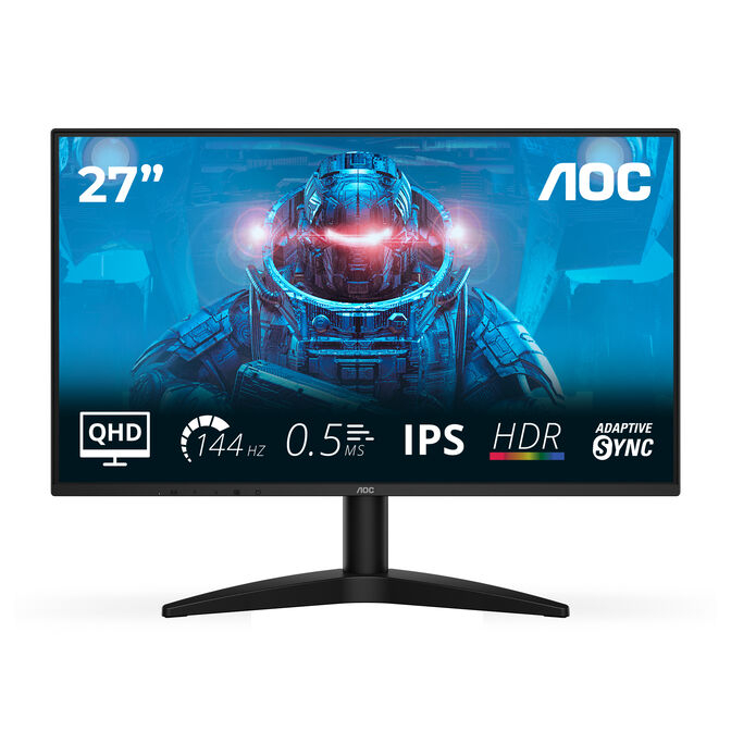 Monitor AOC Q27B36X 27" QHD IPS 144Hz 0,5ms HDR10 Adaptive Sync – 300 cd/m²