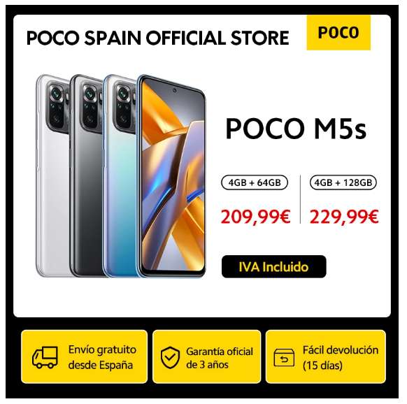 Poco M5s 4/64GB - Desde España