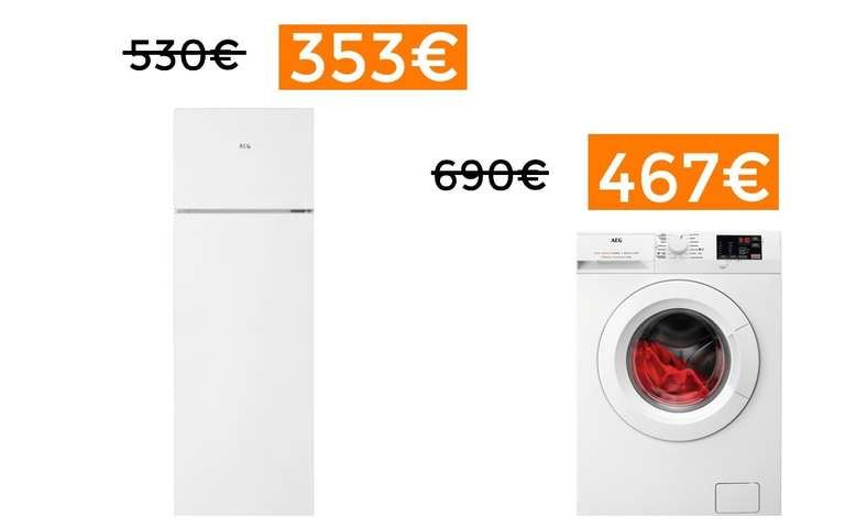 10% en ectrodomésticos AEG (ej: Lavadora + secadora 8Kg 467€)