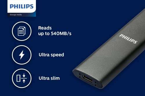 Philips Portable Externe SSD 1 TB - Ultra Delgado
