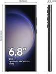 Galaxy S23 Ultra 5G eSim + Nano SIM Teléfono Móvil Android, 256GB, SIM Free Smartphone, Phantom Black, Versión Internacional Coreana