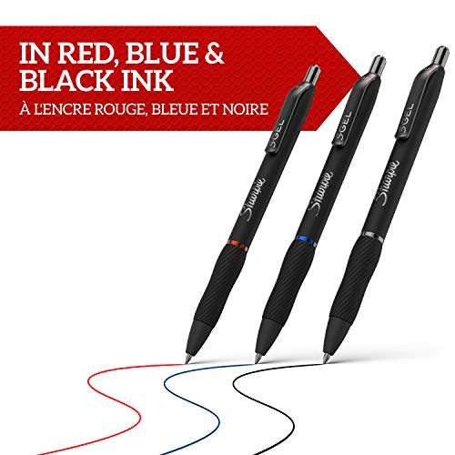SHARPIE S-Gel | Bolígrafos de gel | Punta mediana (0,7 mm) | Tinta roja | 12 unidades