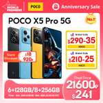 POCO X5 Pro 5G versión Global 6GB 128GB (8GB 256GB por 253,03 ) varios colores