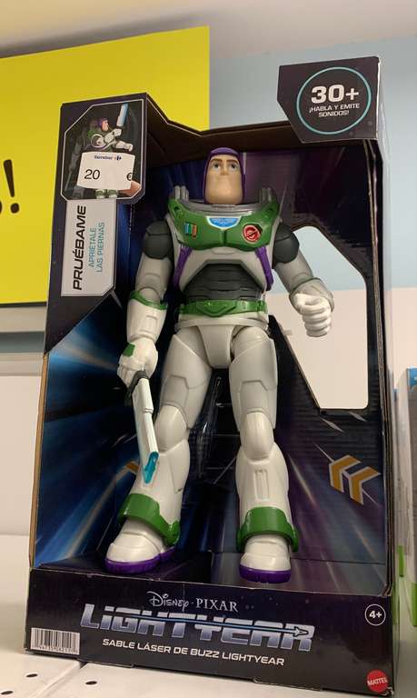 Figura Buzz lightyear 30cm Mattel en el Outlet de Carrefour de Gran vía de Hortaleza