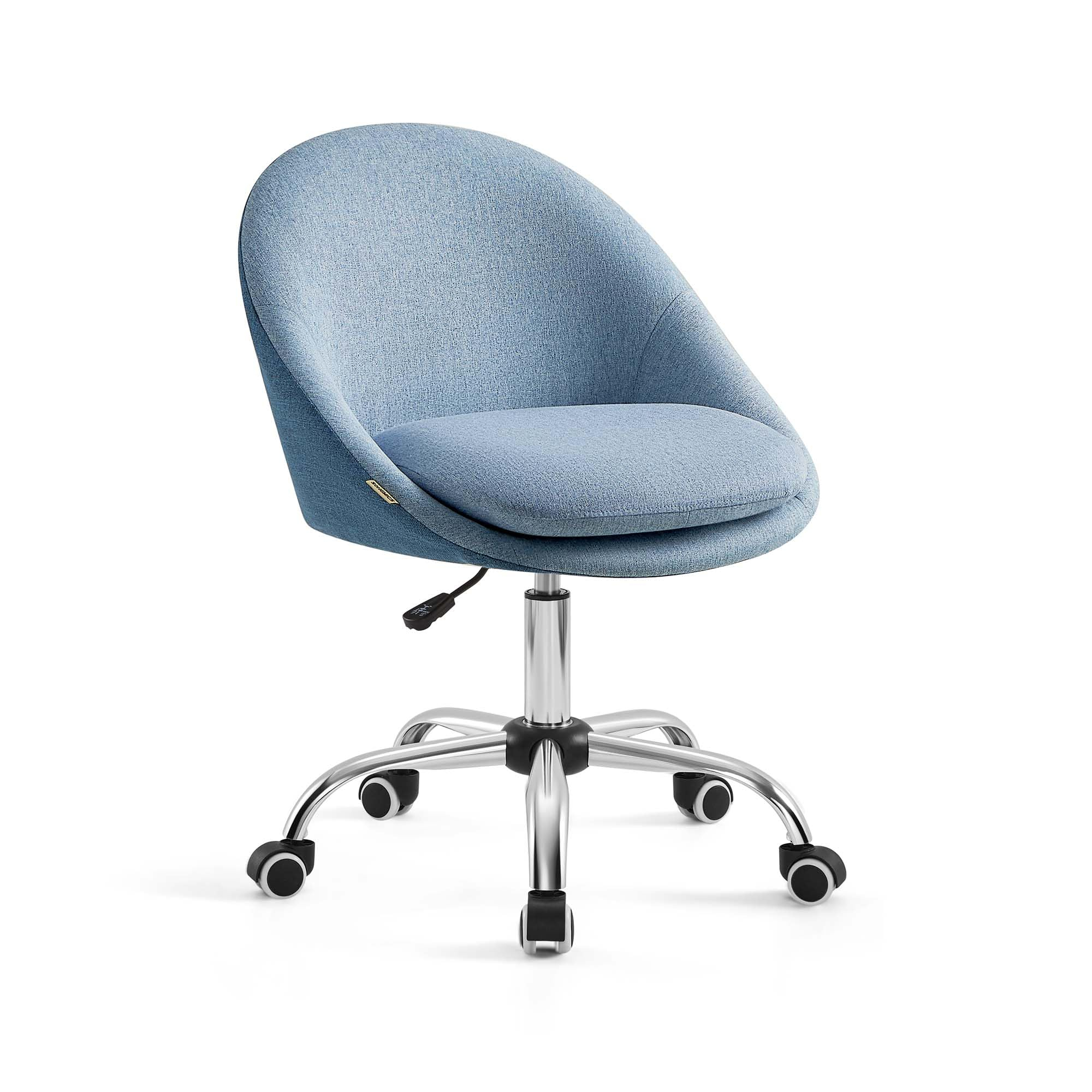 SONGMICS Silla de Oficina en Casa, Altura Ajustable, Acolchada con Espuma