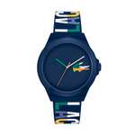 Lacoste Reloj Analógico de Cuarzo para Hombre Colección NEOCROC con Correa de Silicona Azul Marina - 2011184