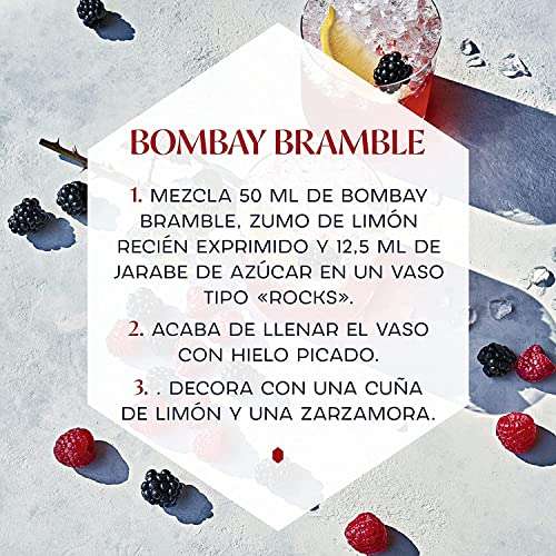 Bombay Bramble Botella de Ginebra, 70 cl, Edición con Caja Decorada