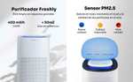 Mellerware - Purificador de Aire Freshly!, normal o compacto, 16 m² con sensores de contaminación 3 filtrados, silencioso