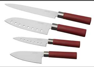 Set 4 cuchillos santoku con recubrimiento ceramico Cecotec