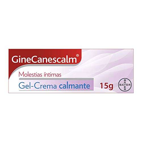 Bayer GineCanescalm Molestias Íntimas Gel-Crema Calmante, una Ayuda para Aliviar la Irritación Vulvar e Hidratar la Zona Íntima, 15 g
