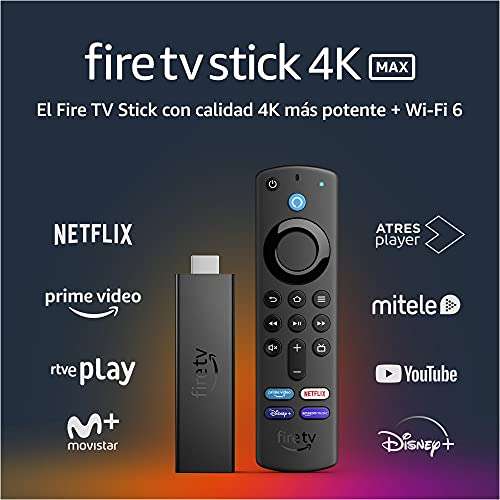 Fire TV Stick 4K Max con Wi-Fi 6 y mando por voz Alexa ( Oferta exclusiva Prime )