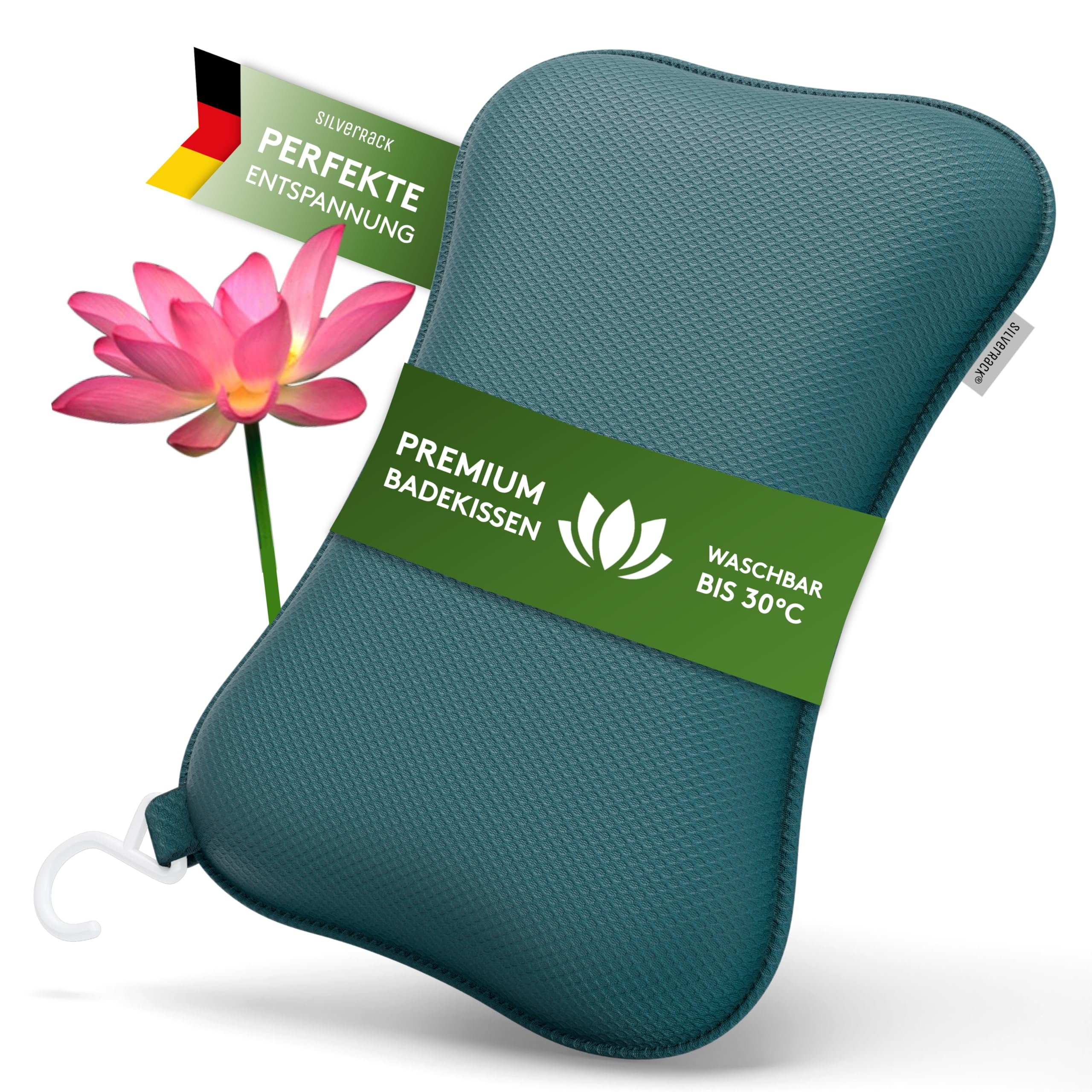 Cojín para Bañera Con Ventosas - Almohada Cervical Como Reposacabezas para El Cuello y El Jacuzzi - Accesorios para Bañera - Bath Pillow.
